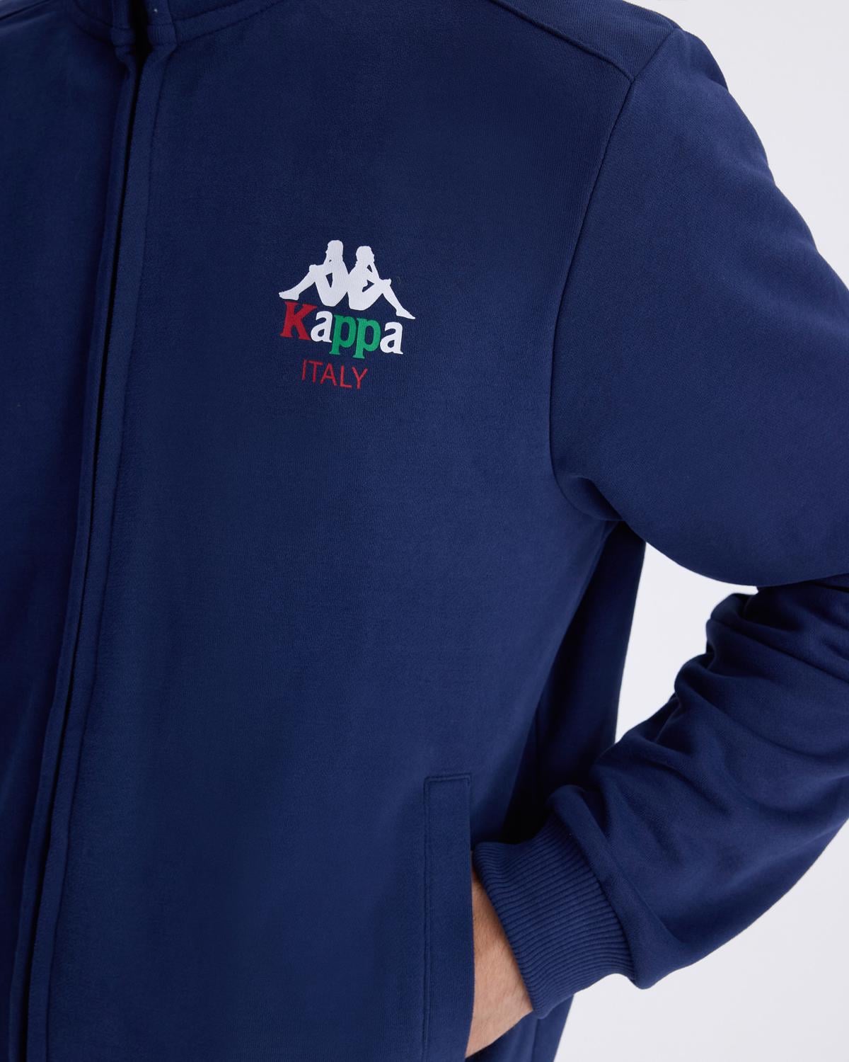 Kappa AS Roma フルジップジャケット Mサイズ ネイビー authentic-italy-full-