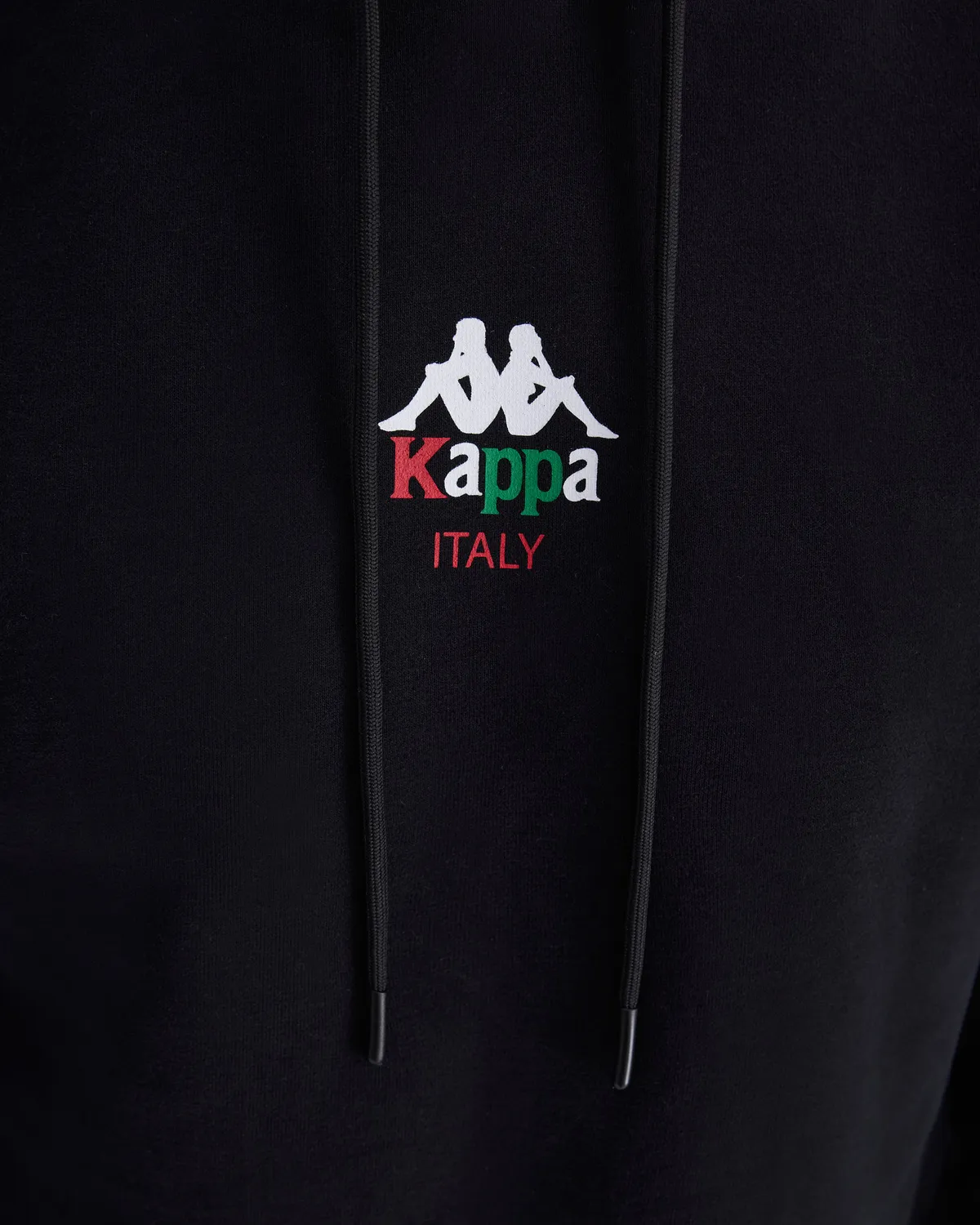 Siyah Authentic İtaly Hoodie Erkek Siyah Comfort Fit Hoodie