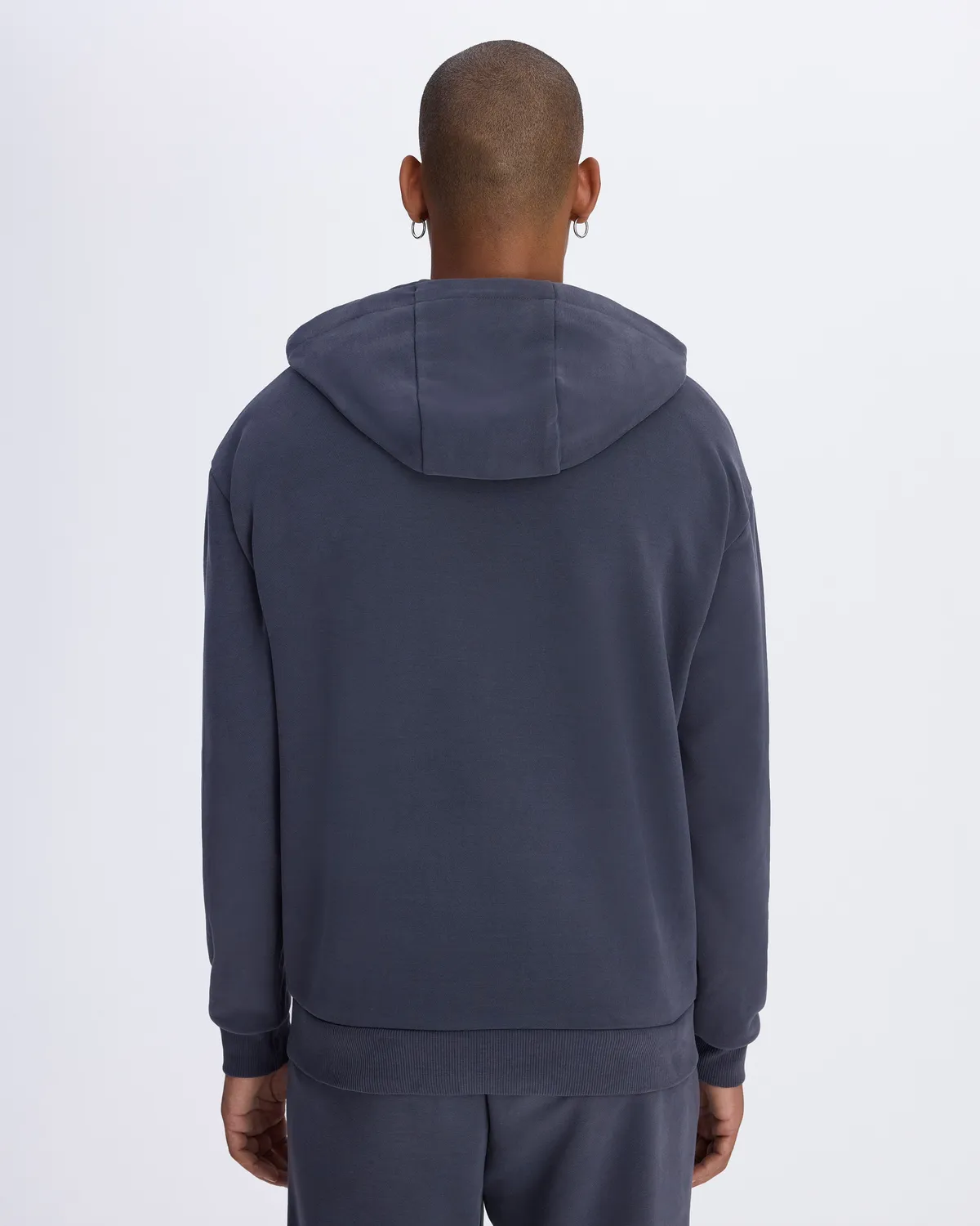 Gri Authentic İtaly Hoodie Erkek Gri Comfort Fit Hoodie