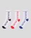 Beyaz-Madis 3pack Unisex Beyaz-Kırmızı-Mavi Çorap