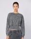 Stichas Crew Kadın Antrasit Comfort Fit Sweatshirt