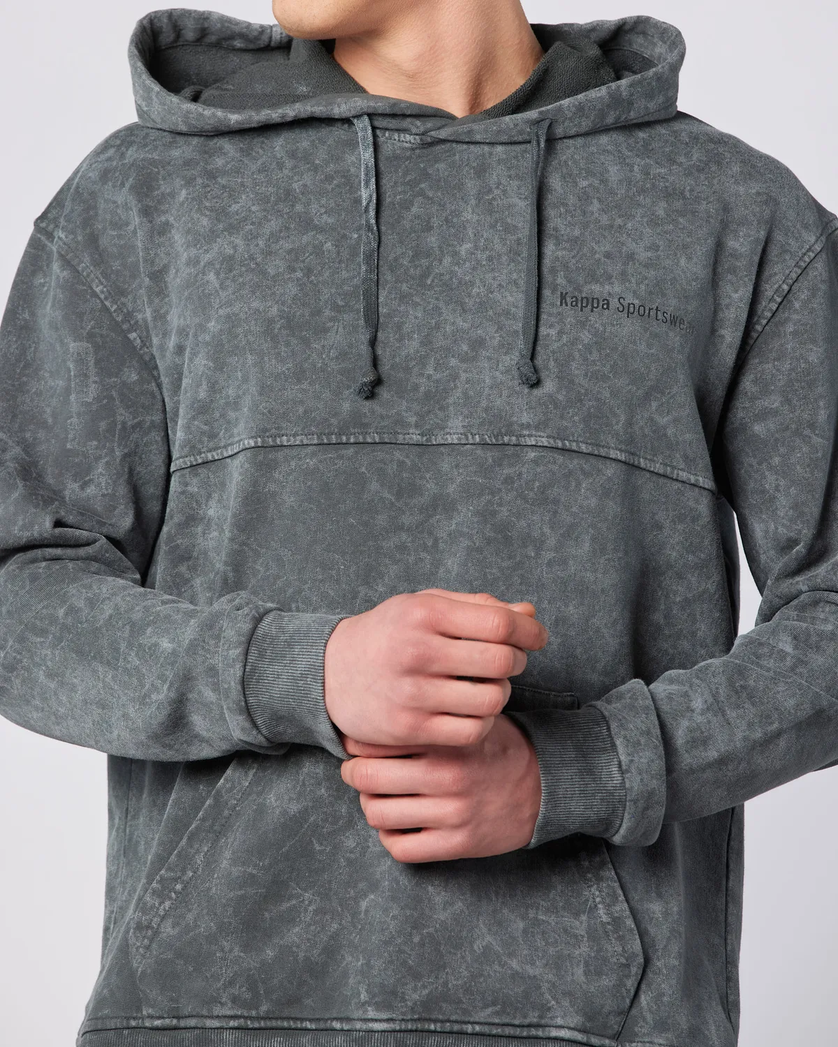 Siyah Authentic Theo As Erkek Antrasit Comfort Fit Hoodie