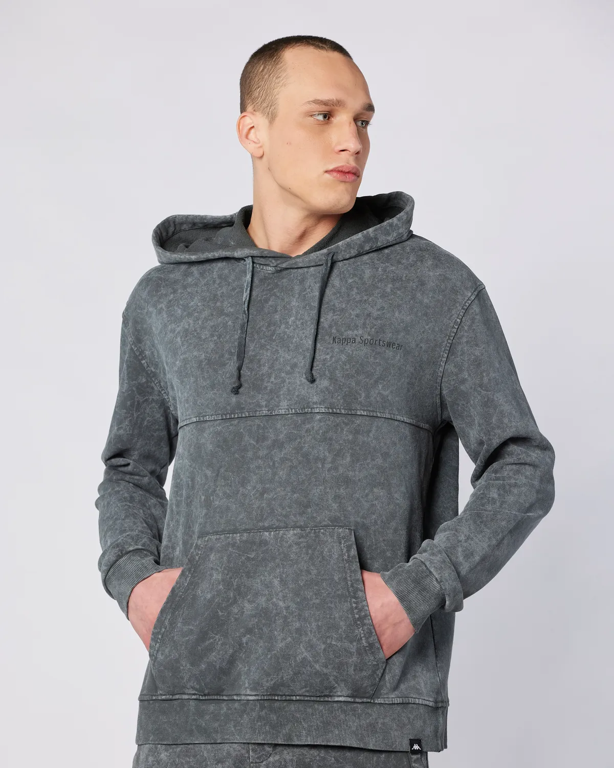 Siyah Authentic Theo As Erkek Antrasit Comfort Fit Hoodie