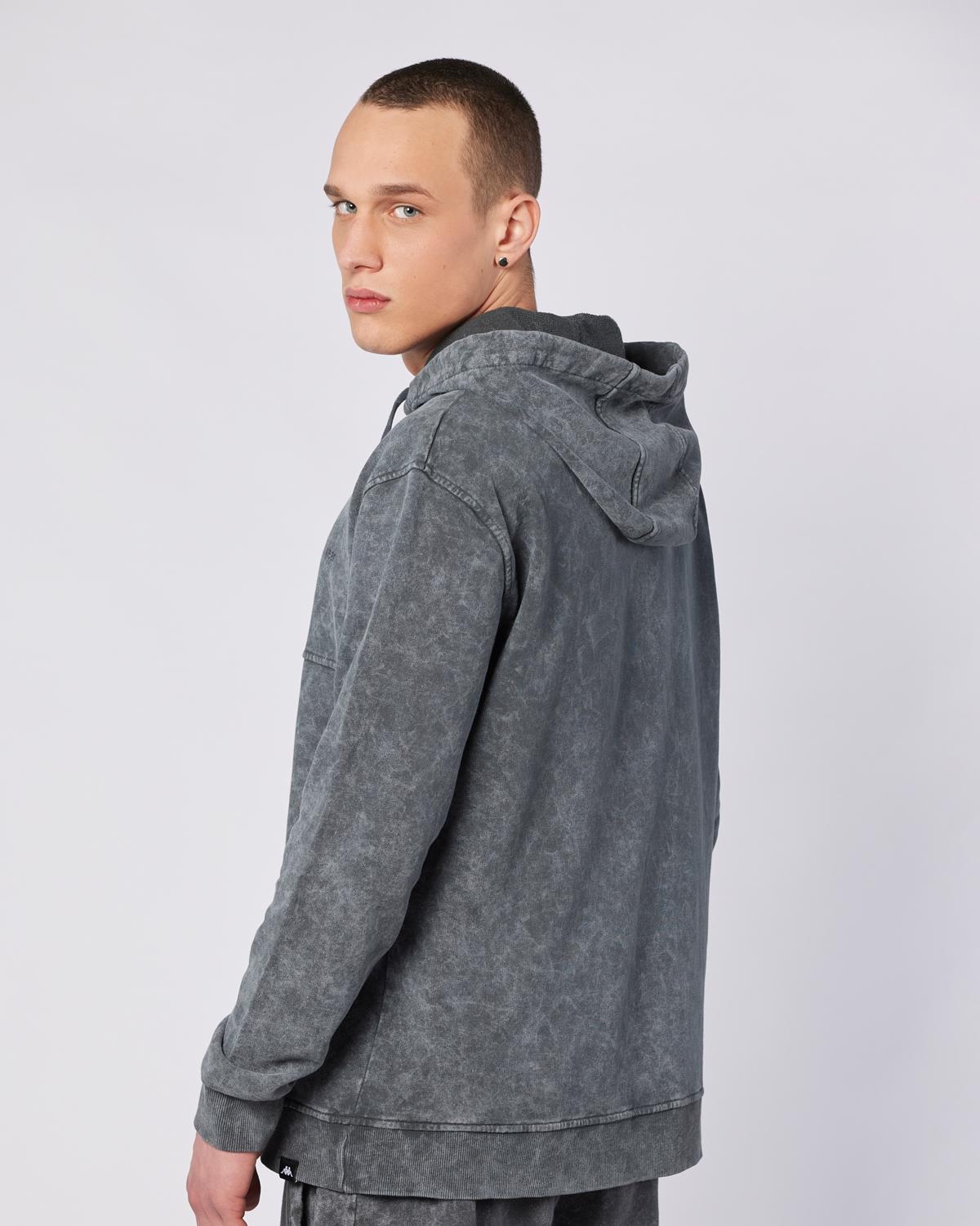 Authentic Theo As Erkek Antrasit Comfort Hoodie | KAPPA® Türkiye