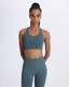 Mavi-Ezra Kadın Cam Göbeği Skin Fit Sporcu Sütyeni