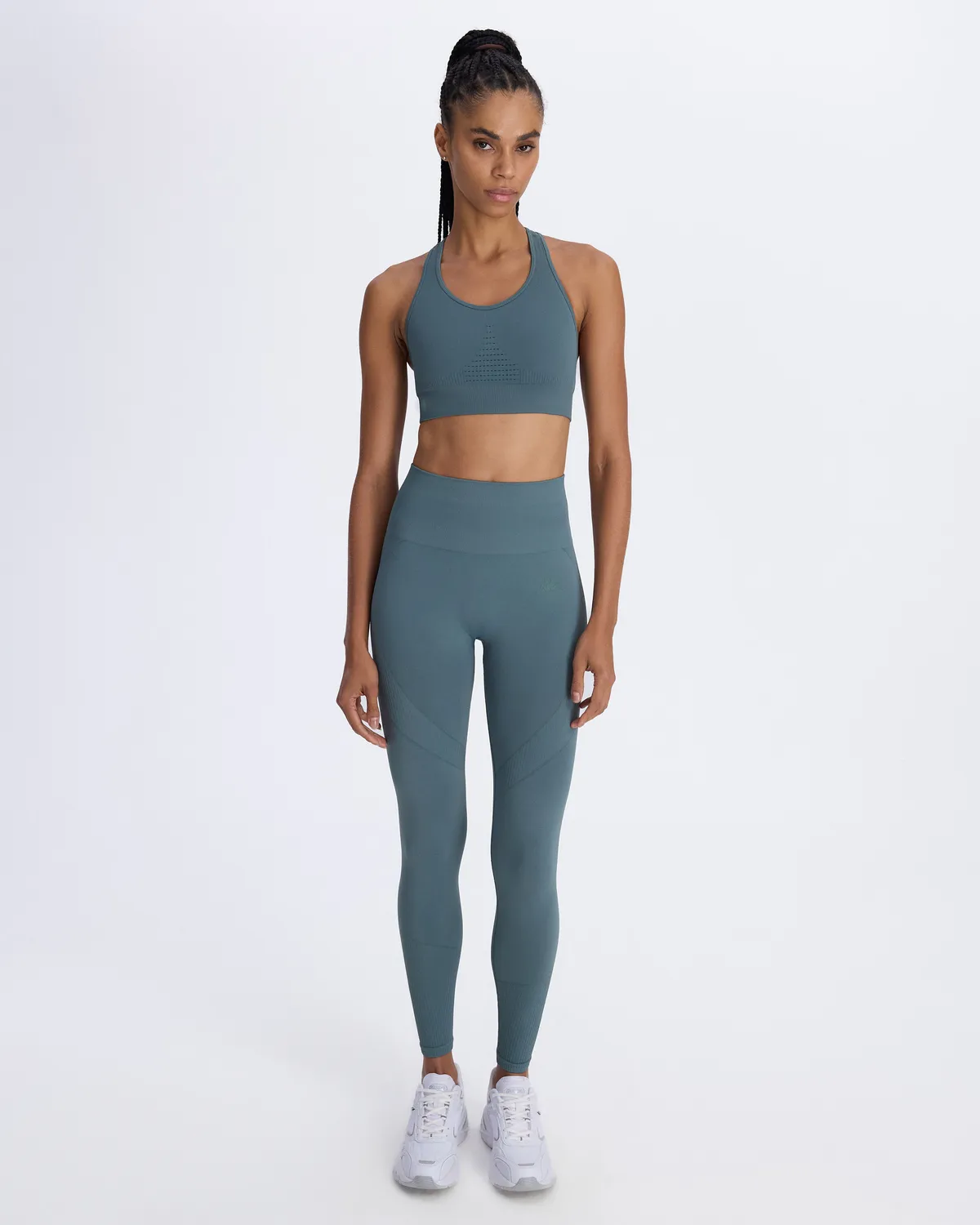 Mavi Ezra Kadın Cam Göbeği Skin Fit Sporcu Sütyeni