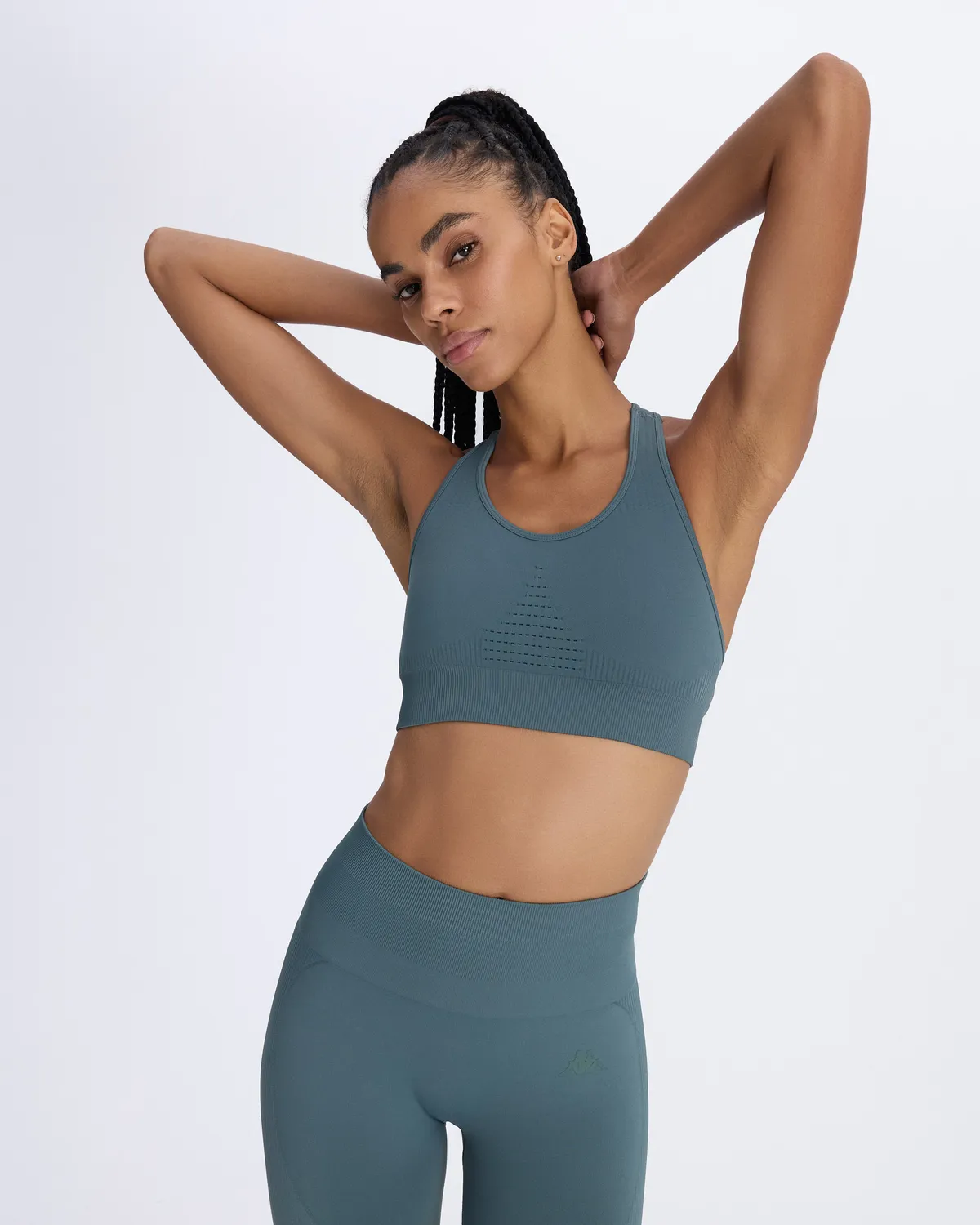 Mavi Ezra Kadın Cam Göbeği Skin Fit Sporcu Sütyeni