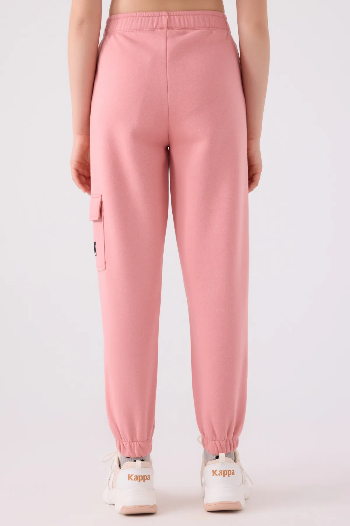 Pembe Logo Doria Kız Çocuk Pembe Regular Fit Eşofman Altı