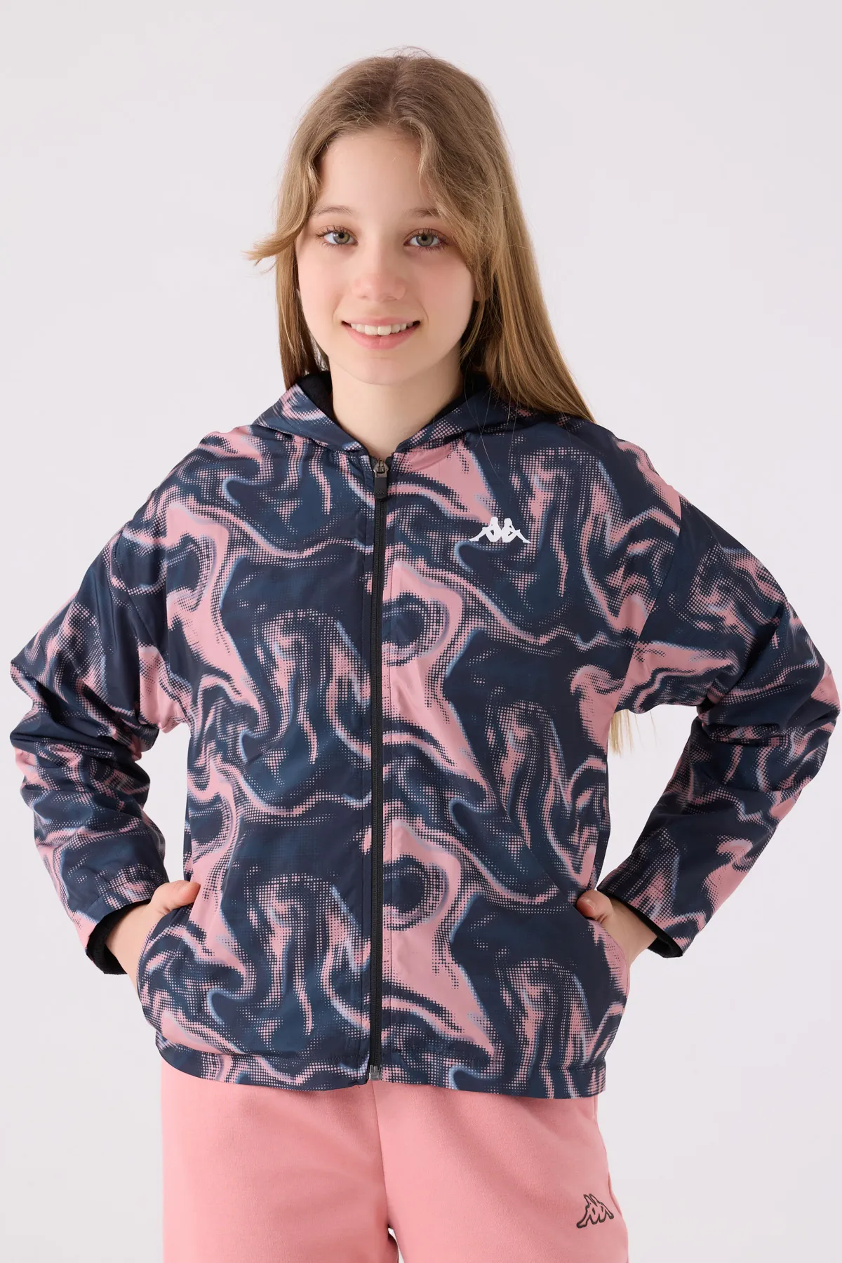 Pembe Authentic  Devin Kız Çocuk Pembe Regular Fit Yağmurluk