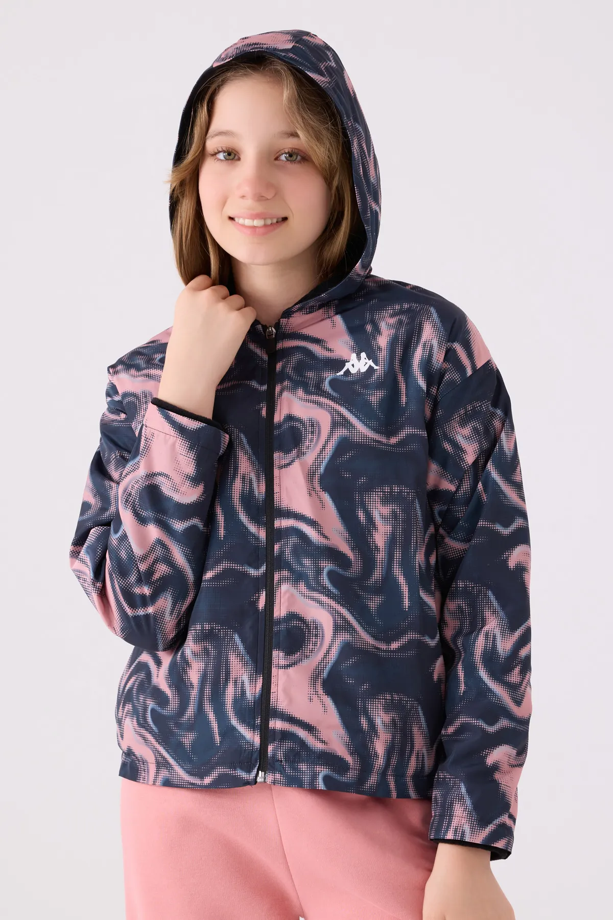 Pembe Authentic  Devin Kız Çocuk Pembe Regular Fit Yağmurluk