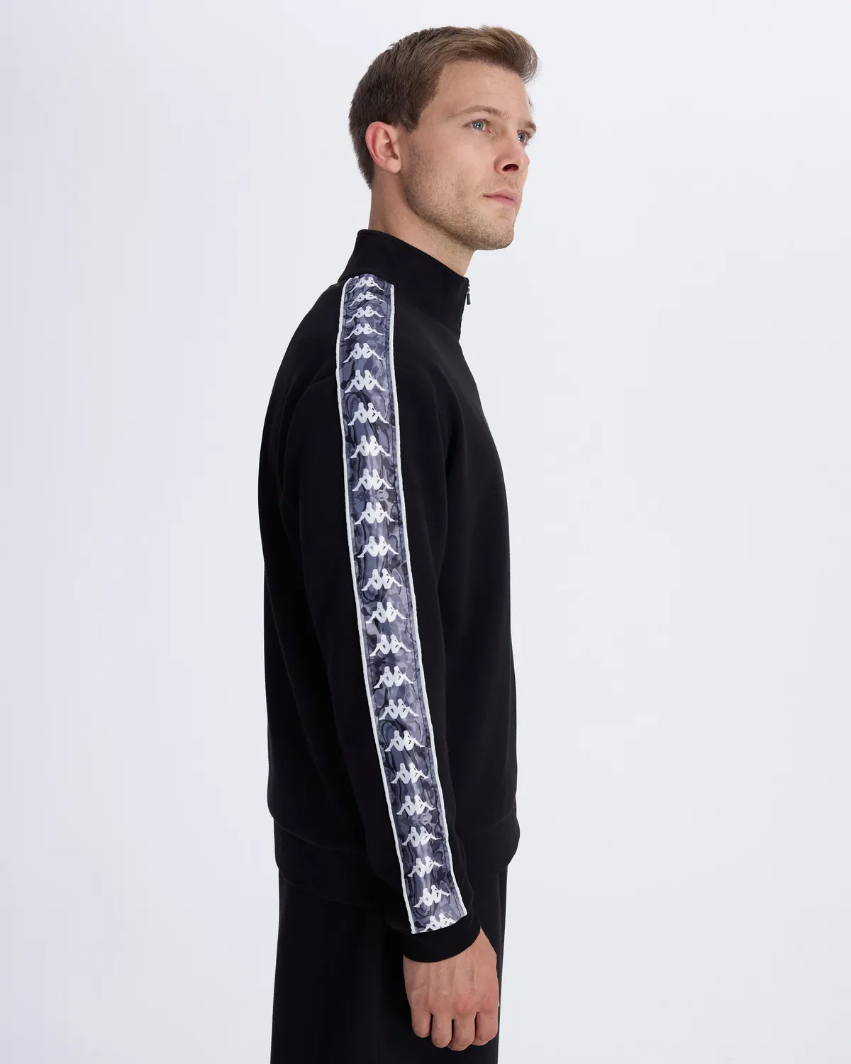 Siyah Authentic 222 Banda Pulliogt Erkek Siyah Regular Fit Sweatshirt