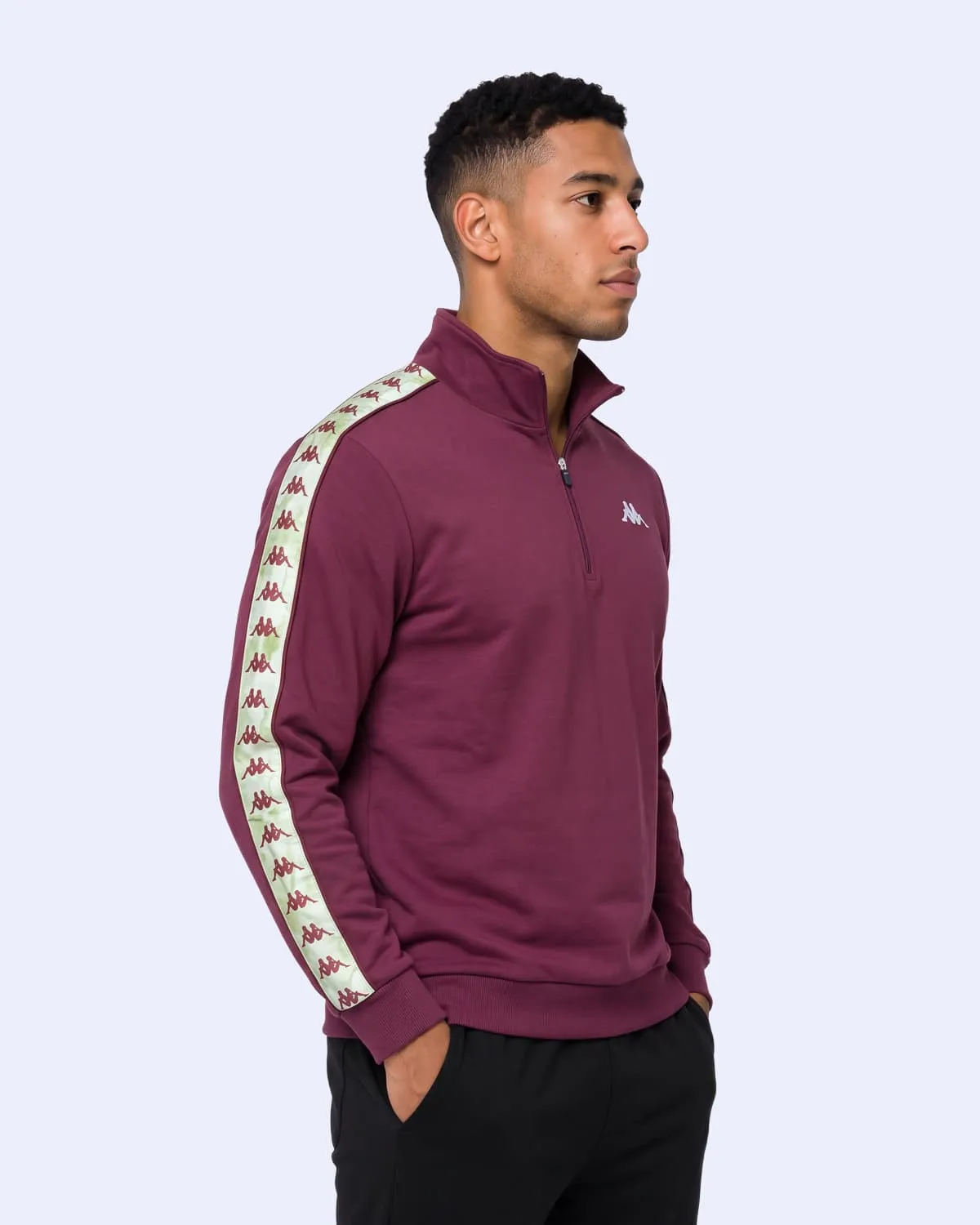 Siyah Authentic 222 Banda Pulliogt Erkek Bordo Regular Sweatshirt