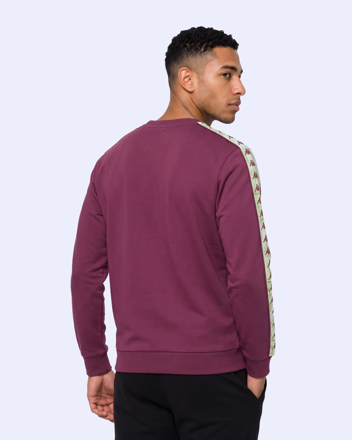 Siyah Authentic 222 Banda Pulliogt Erkek Bordo Regular Sweatshirt