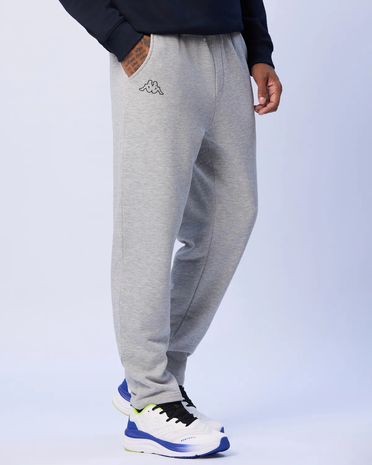 Gri Jeric Erkek Gri Melanj Regular Fit Eşofman Altı