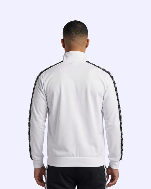 Beyaz 222 Banda Andry Full Zip Erkek Beyaz Regular Fermuarlı Eşofman Üstü - KAPPA® Türkiye
