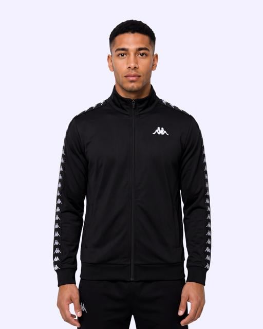 Siyah 222 Banda Andry Full Zip Erkek Siyah Regular Fermuarlı Eşofman Üstü - KAPPA® Türkiye