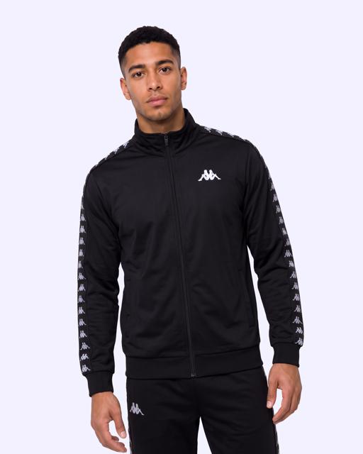 Siyah 222 Banda Andry Full Zip Erkek Siyah Regular Fermuarlı Eşofman Üstü - KAPPA® Türkiye