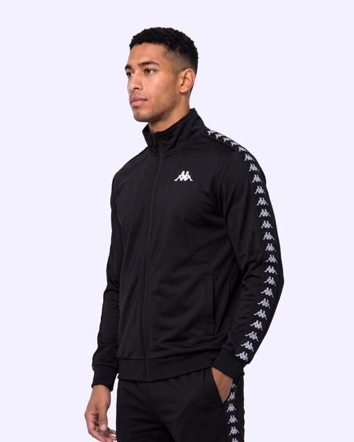 Siyah 222 Banda Andry Full Zip Erkek Siyah Regular Fermuarlı Eşofman Üstü - KAPPA® Türkiye