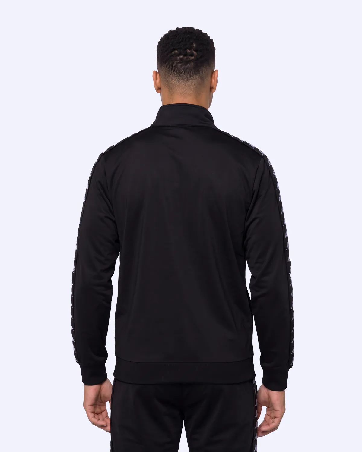 Siyah 222 Banda Andry Full Zip Erkek Siyah Regular Fermuarlı Eşofman Üstü