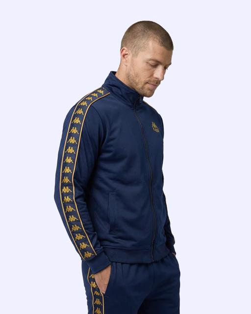 Mavi 222 Banda Andry Full Zip Erkek Lacivert Regular Fermuarlı Eşofman Üstü - KAPPA® Türkiye