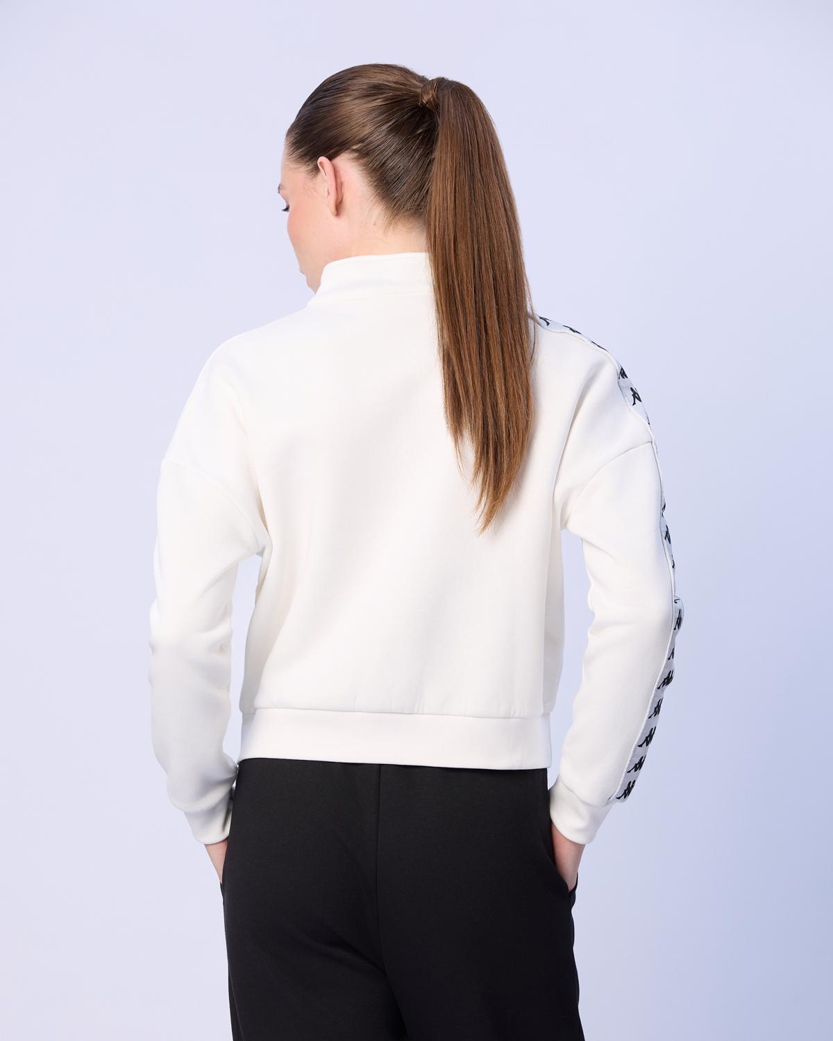 Mines Kadın Beyaz Regular Sweatshirt | KAPPA® Türkiye