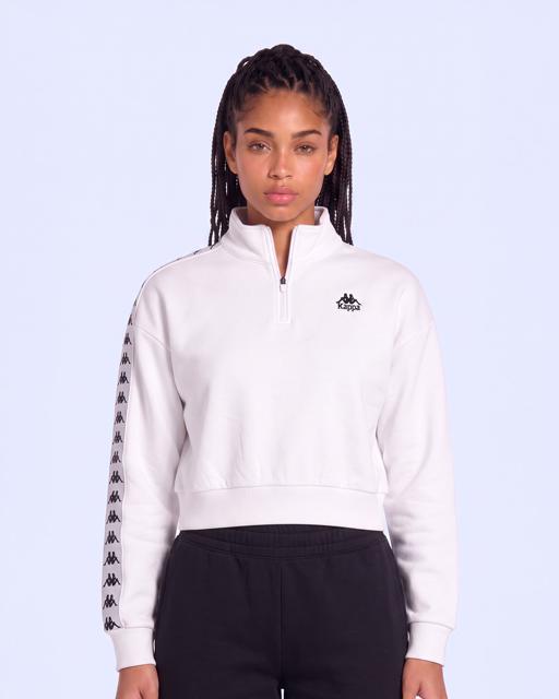 Beyaz Mines Kadın Beyaz Regular Sweatshirt - KAPPA® Türkiye