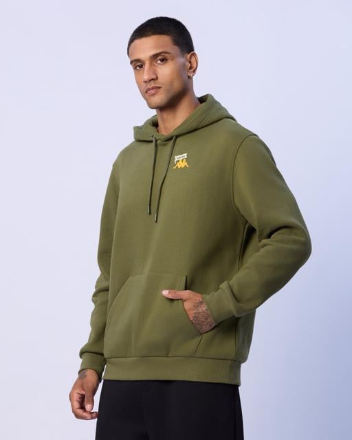 Yeşil Theo Erkek Haki Regular Fit Hoodie - KAPPA® Türkiye