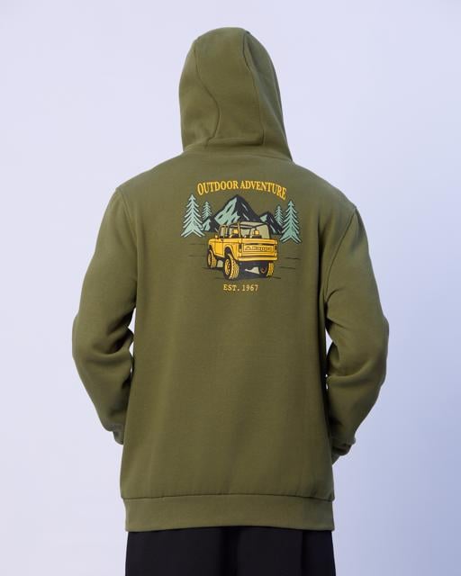 Yeşil Theo Erkek Haki Regular Fit Hoodie - KAPPA® Türkiye