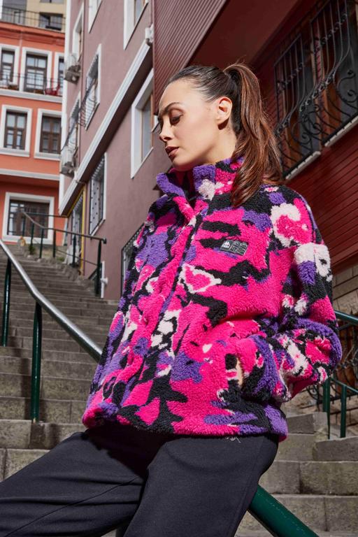 Mavi Authentic Neplina Kadın Bordo-Lacivert Regular Fit Sherpa - KAPPA® Türkiye