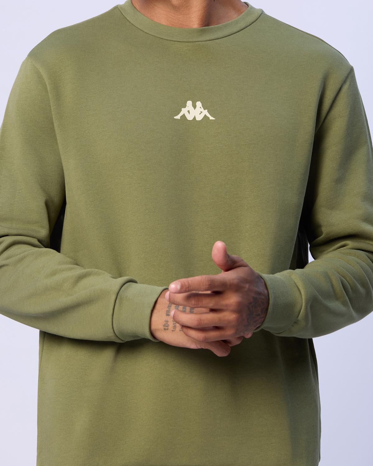 Antonio Erkek Yeşil Regular Sweatshirt | KAPPA® Türkiye