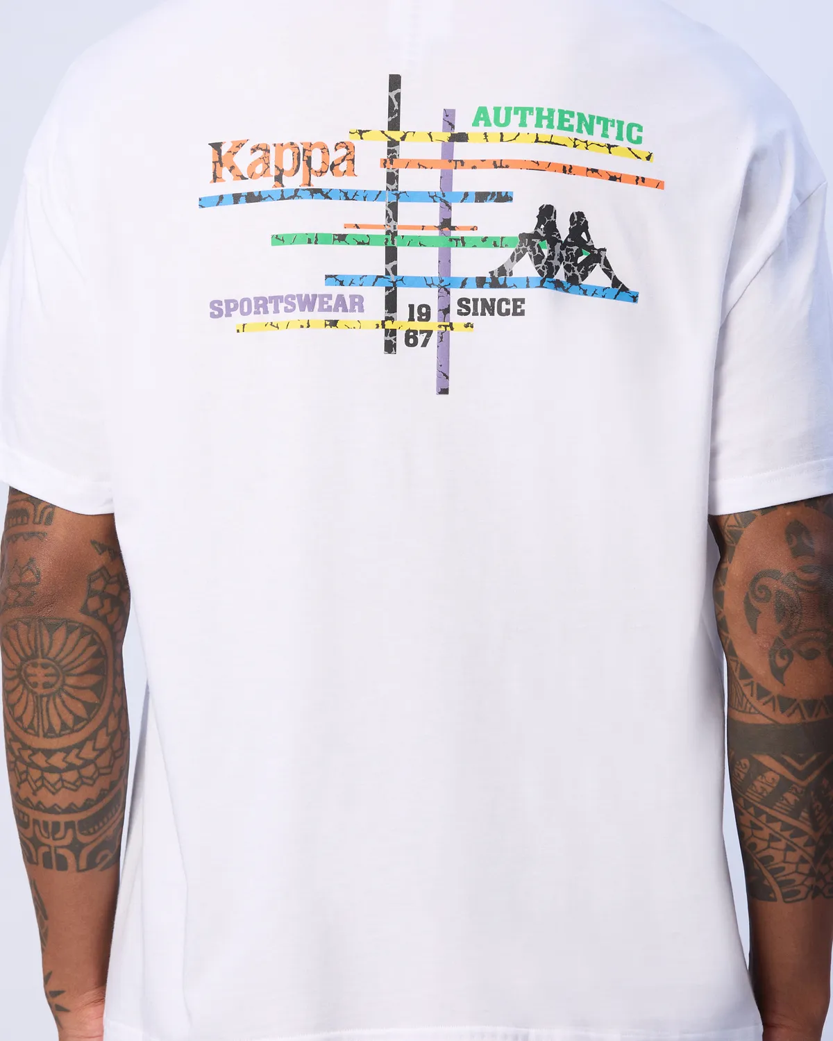 Beyaz Edwin T-Shirt Erkek Beyaz Oversize Fit Tişört