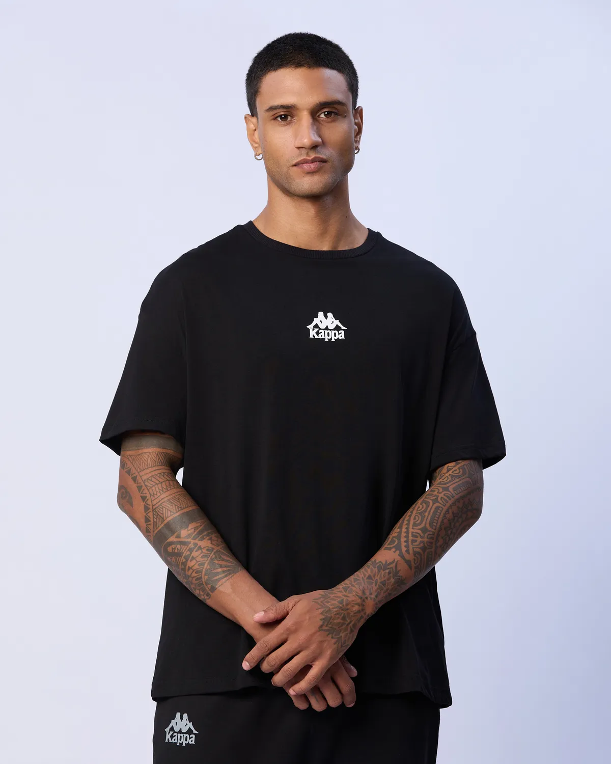 Siyah Edwin T-Shirt Erkek Siyah Oversize Fit Tişört