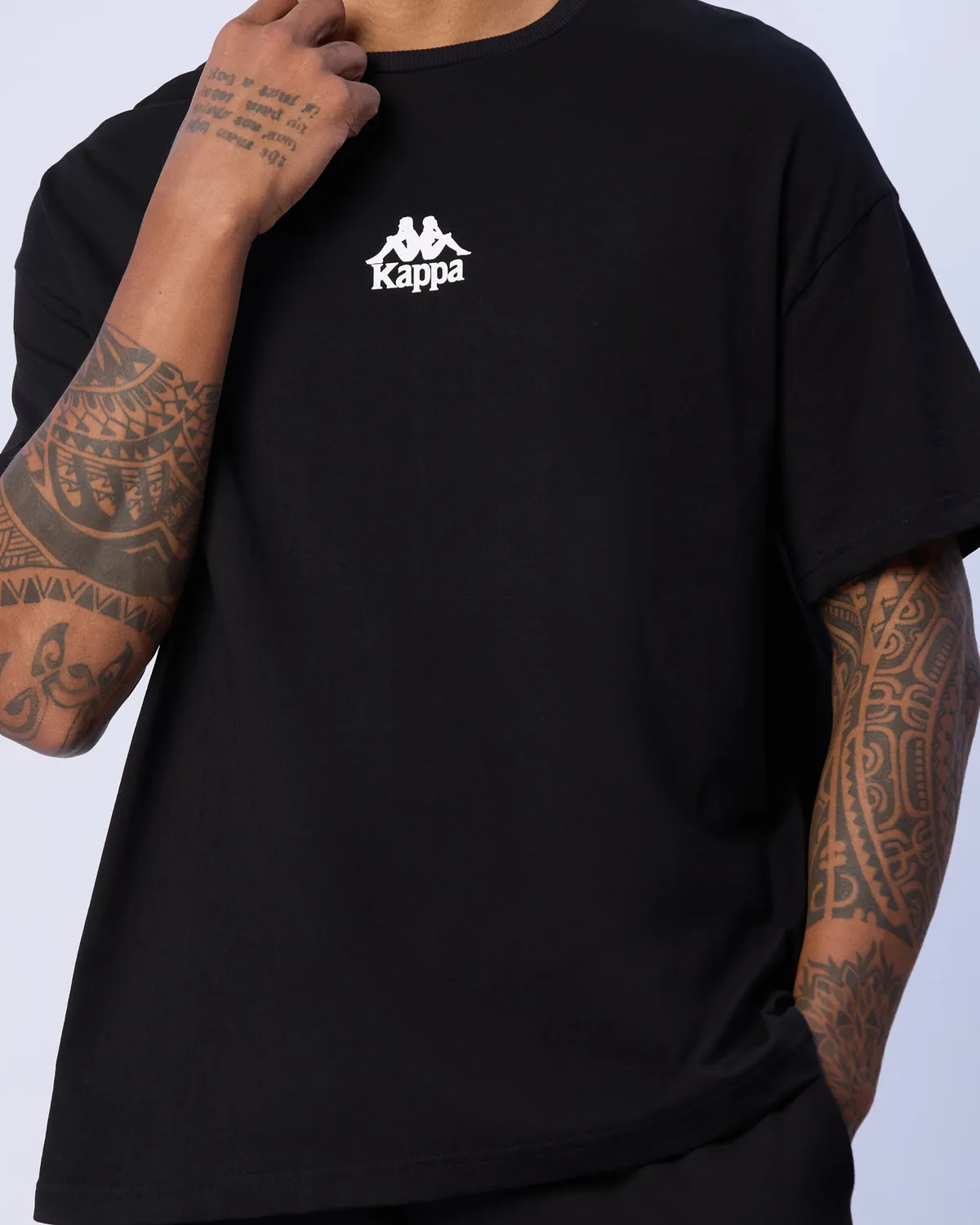 Siyah Edwin T-Shirt Erkek Siyah Oversize Fit Tişört