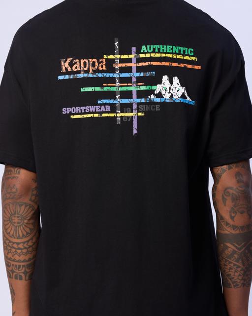 Siyah Edwin T-Shirt Erkek Siyah Oversize Fit Tişört - KAPPA® Türkiye