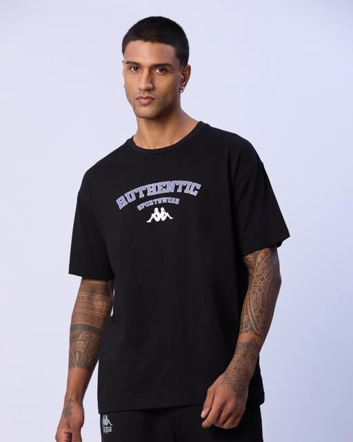 Siyah Dean T-Shirt Erkek Siyah Regular Fit Tişört - KAPPA® Türkiye