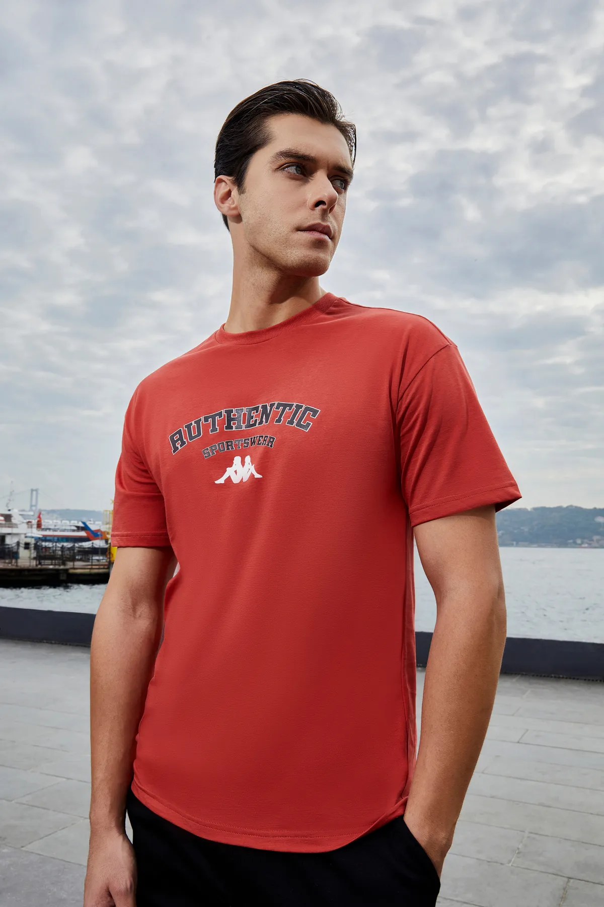 Kırmızı Dean T-Shirt Erkek Kırmızı Regular Fit Tişört