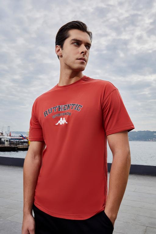 Kırmızı Dean T-Shirt Erkek Kırmızı Regular Fit Tişört - KAPPA® Türkiye