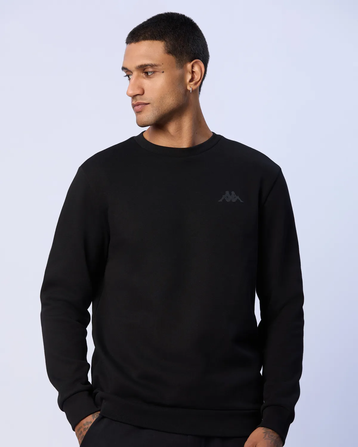 Siyah Tonnio Erkek Siyah Regular Fit Sweatshirt