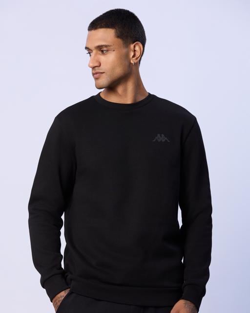 Siyah Tonnio Erkek Siyah Regular Fit Sweatshirt - KAPPA® Türkiye