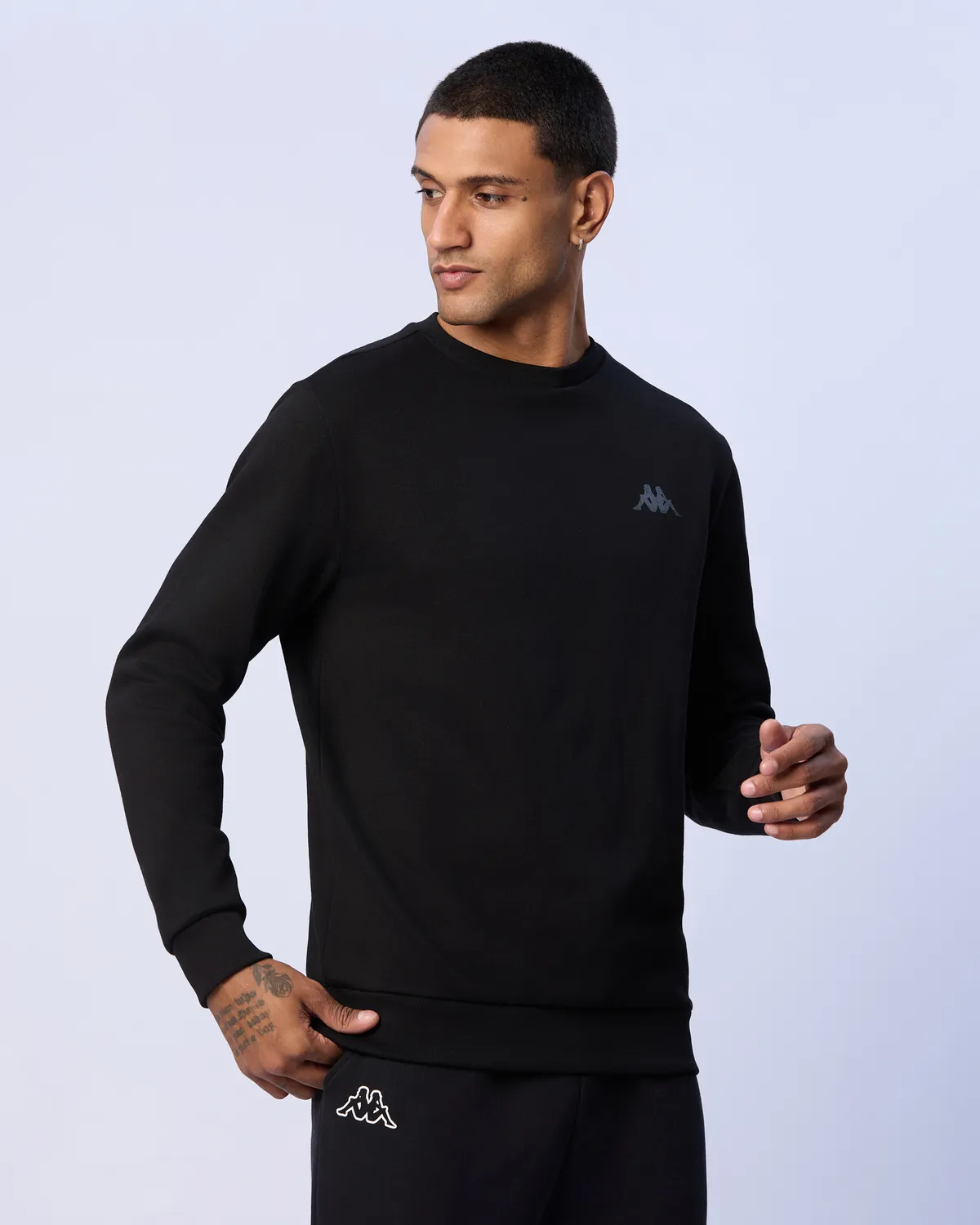 Siyah Tonnio Erkek Siyah Regular Fit Sweatshirt