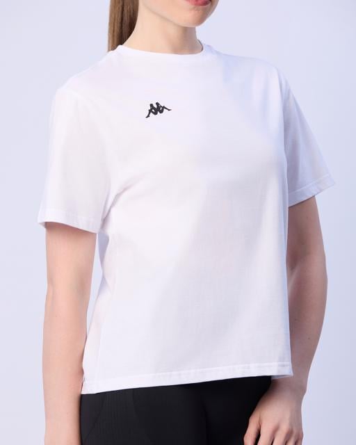 Beyaz Nadya Kadın Beyaz Regular Fit Tişört - KAPPA® Türkiye
