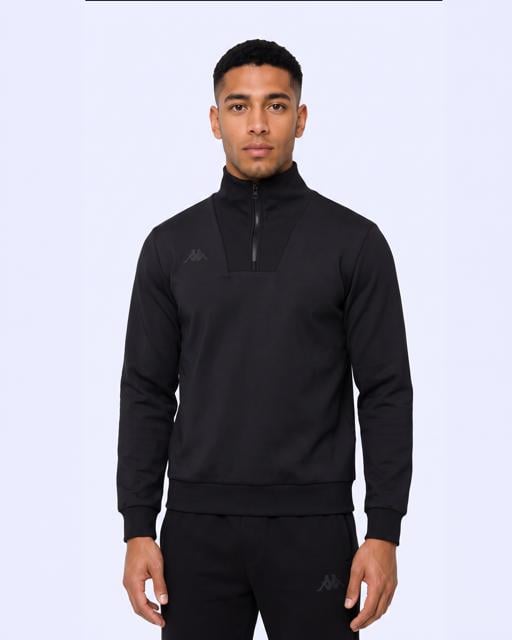 Siyah İther Tur Erkek Siyah Regular Sweatshirt - KAPPA® Türkiye