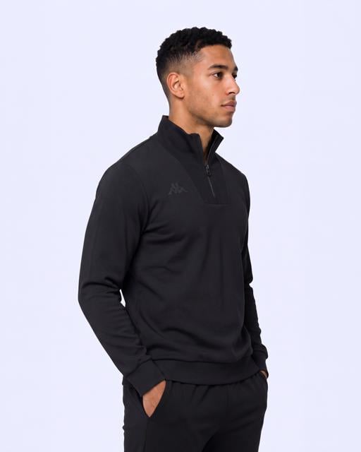 Siyah İther Tur Erkek Siyah Regular Sweatshirt - KAPPA® Türkiye