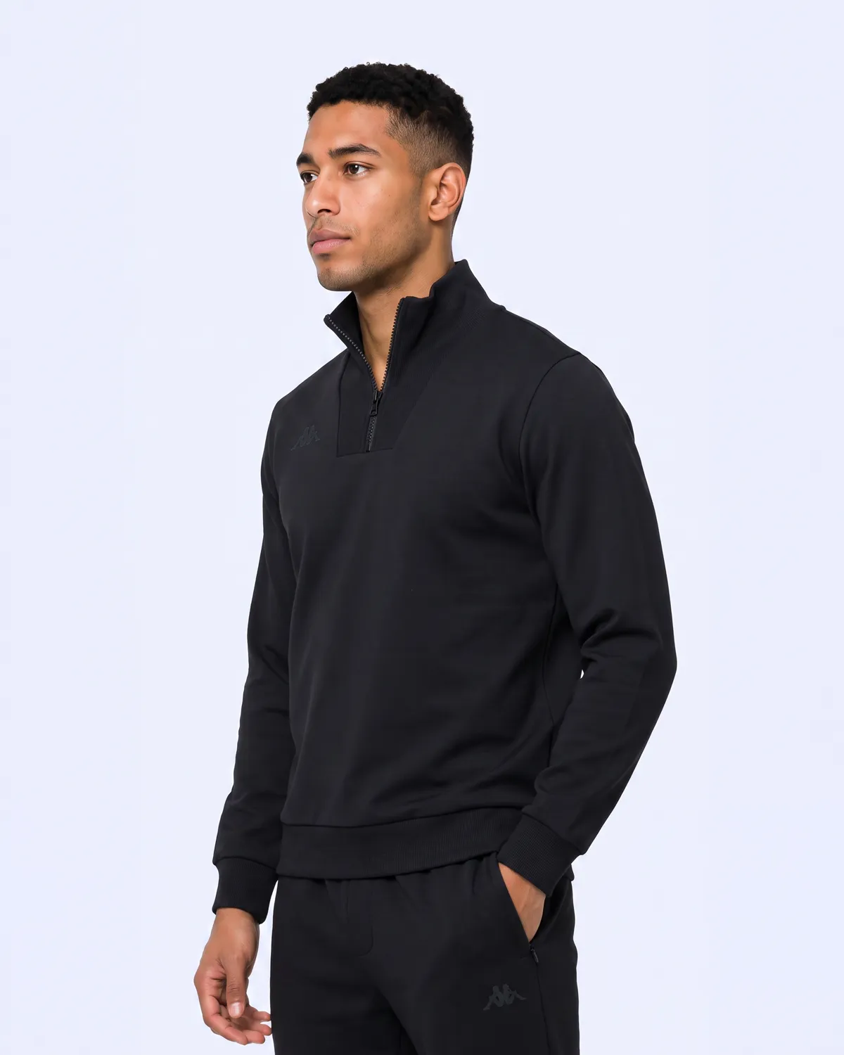 Siyah İther Tur Erkek Siyah Regular Sweatshirt