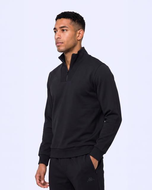 Siyah İther Tur Erkek Siyah Regular Sweatshirt - KAPPA® Türkiye