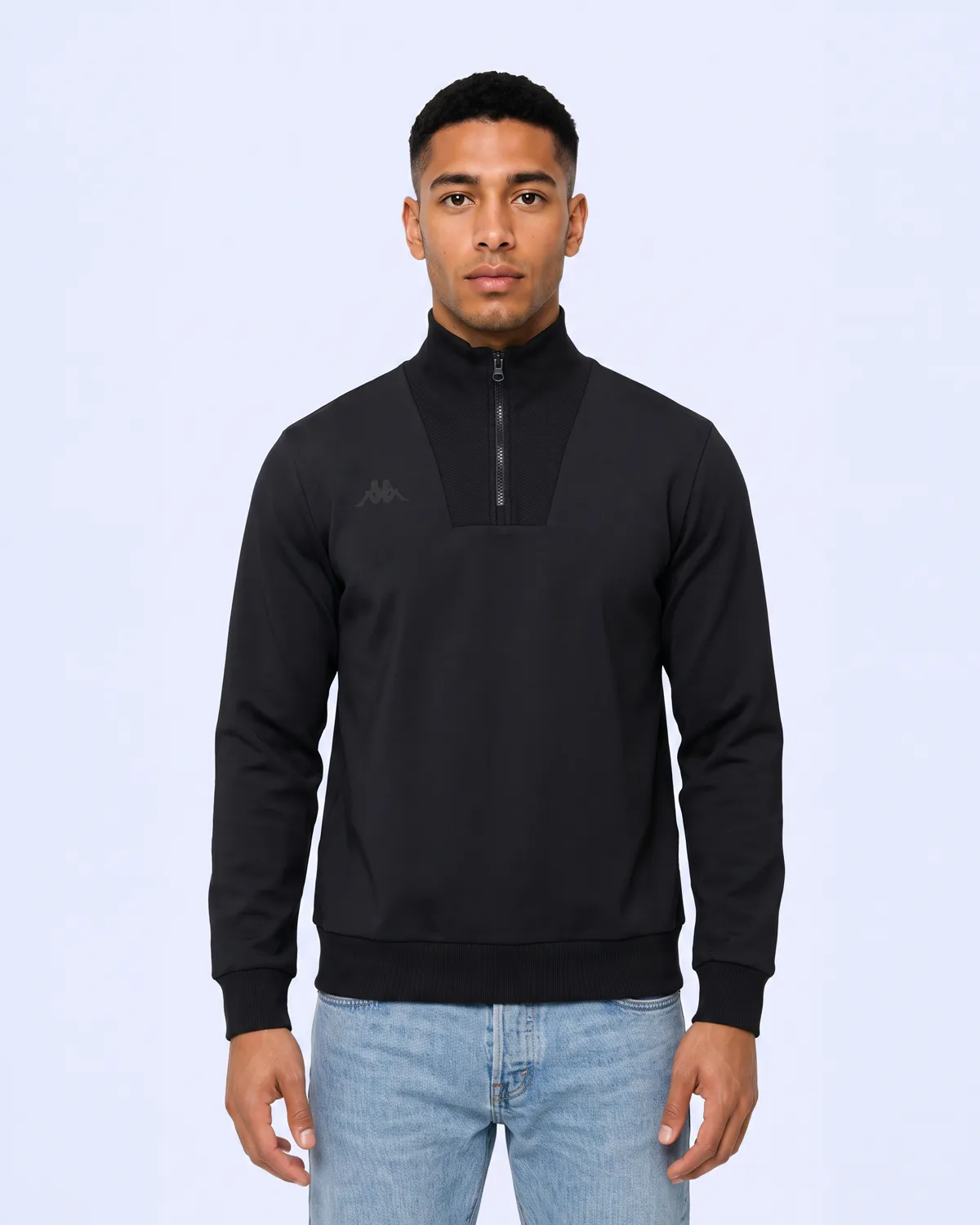 Siyah İther Tur Erkek Siyah Regular Sweatshirt
