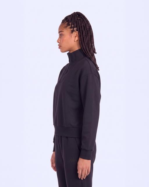 Siyah İleria Tur Kadın Siyah Oversize Sweatshirt - KAPPA® Türkiye