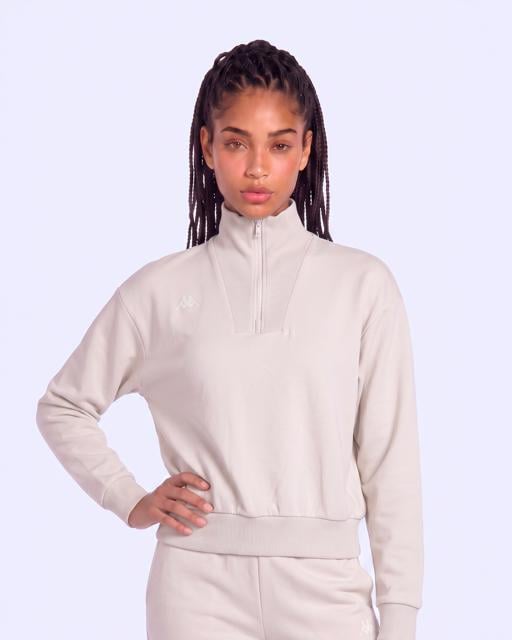 Bej İleria Tur Kadın Bej Oversize Sweatshirt - KAPPA® Türkiye