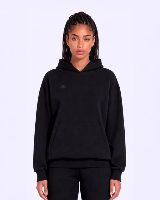 Siyah İnova Tur Kadın Siyah Oversize Hoodie - KAPPA® Türkiye