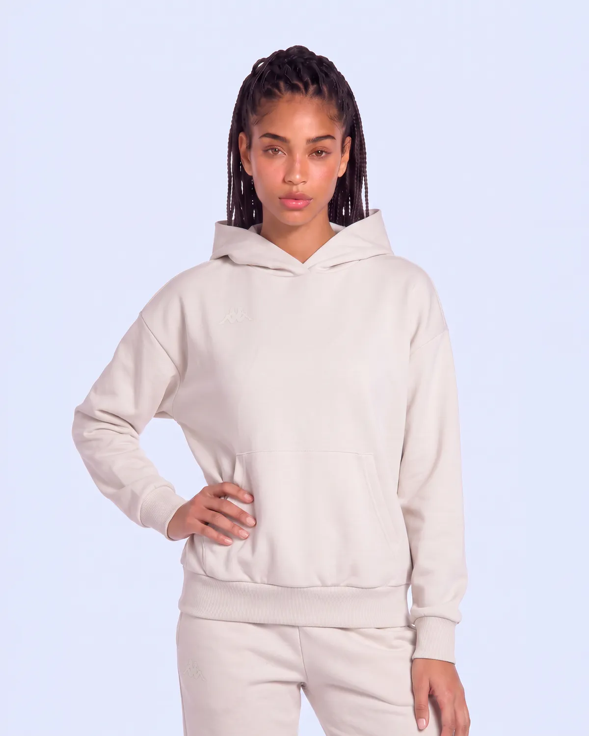 Bej İnova Tur Kadın Bej Oversize Hoodie